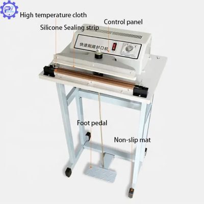 Đặc điểm, cấu tạo máy Hàn Dập Chân Dây Nhiệt Chân Cao 400mm